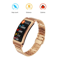 K13S 1.14 inch TFT Screen Leather Strap Smart Calling Bracelet Supports Sleep Management/Blood Oxygen Monitoring