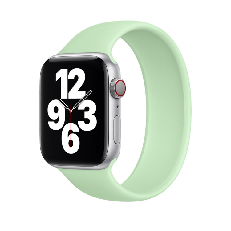 For Apple Watch Series 8&7 41mm / SE 2&6&SE&5&4 40mm / 3&2&1 38mm Solid Color Elastic Silicone Watch Band, Size:M 143mm (Aqua Blue) For Apple Watch Series 8&7 41mm / SE 2&6&SE&5&4 40mm / 3&2&1 38mm Solid Color Elastic Silicone Watch Band, Size:M 143mm (Aqua Blue)