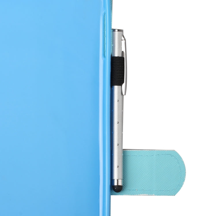 Estuche de cuero con tapa horizontal con costuras de dibujo de colores, soporte, ranuras para tarjetas, función de suspensión/activación y tira antideslizante, para iPad Air, iPad Air 2, iPad de 9,7 pulgadas (2017), iPad de 9,7 pulgadas (2018) Estuche de cuero con tapa horizontal con costuras de dibujo de colores, soporte, ranuras para tarjetas, función de suspensión/activación y tira antideslizante, para iPad Air, iPad Air 2, iPad de 9,7 pulgadas (2017), iPad de 9,7 pulgadas (2018)