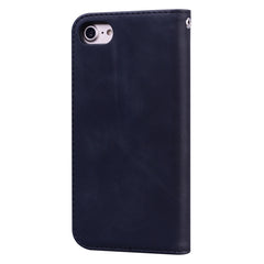 Frosted Business Magnetic Horizontal Flip PU Leather Case with Holder & Card Slot & Lanyard