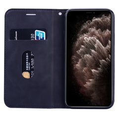 Funda de piel sintética con tapa horizontal magnética para negocios, con soporte, ranura para tarjetas y cordón, para iPhone XR y iPhone XS Max