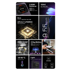 IIIF150 Air1 Ultra,Dual Back Cameras, 8GB+256GB, Face ID Screen Fingerprint Identification, 6.8 inch Android 12.0 MediaTek Helio G99 MT6789 Octa Core, NFC, OTG, Network: 4G