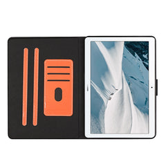 Einfarbige horizontale Flip-Lederhülle mit Kartenfächern und Halter sowie Schlaf-/Weckfunktion, für Huawei MediaPad T3, für Huawei MediaPad T5, für Huawei MediaPad T8, für Lenovo Tab M10, für Lenovo Tab M10 Plus, für Samsung Galaxy Tab S6 Lite (P610/615)
