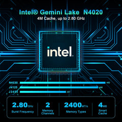 GXMO N42 Windows 11 Intel Gemini Lake N4000 Mini PC NVME SSD WiFi Mini Desktop Computer
