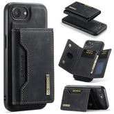DG.MING M2 Series 3-Fold Card Bag Wallet Leather Phone Case