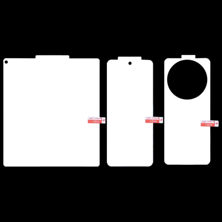 3 in 1 Full Screen Protector Explosion-proof Hydrogel Film, For vivo X Fold3 Pro, For vivo X Fold3, For vivo X Fold2 3 in 1 Full Screen Protector Explosion-proof Hydrogel Film, For vivo X Fold3 Pro, For vivo X Fold3, For vivo X Fold2
