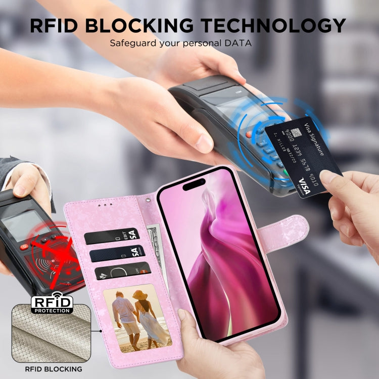Bronzing Painting RFID Leather Case, For iPhone 16, For iPhone 15 Pro Max, For iPhone 15 Pro, For iPhone 15 Plus Bronzing Painting RFID Leather Case, For iPhone 16, For iPhone 15 Pro Max, For iPhone 15 Pro, For iPhone 15 Plus