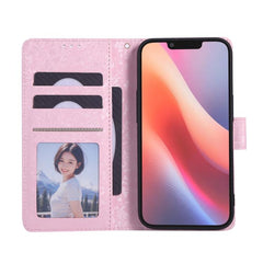 Bronzing Painting RFID Leather Case, For iPhone 16e, For iPhone 16 Pro Max, For iPhone 16 Pro, For iPhone 16 Plus