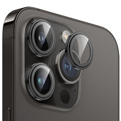 Película de vidrio para lente de teléfono con cubierta completa independiente Eagle Eye de MOMAX, para iPhone 15 Pro / 15 Pro Max