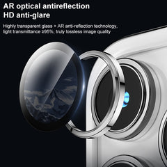 Película de vidrio para lente de teléfono con cubierta completa independiente Eagle Eye de MOMAX, para iPhone 15 Pro / 15 Pro Max