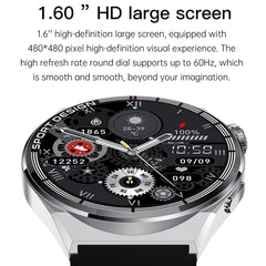 HDT MAX 1.60 inch Black Dial Silicone Band IP68 Waterproof Smart Watch Support Bluetooth Call