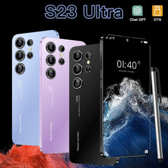 S23 Ultra / U19, 6.53 inch Screen, Face ID & Side Fingerprint Identification, Android 9.1 MTK6753 Octa Core, Network: 4G, Dual SIM, 3GB+64GB