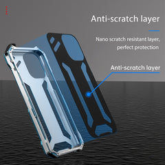 Funda de metal a prueba de golpes R-JUST RJ17 para iPhone 15 Pro Max, iPhone 15 Pro, iPhone 15 Plus, iPhone 15