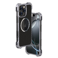 R-JUST RJ51 Hollow MagSafe Magnetische Metall-Telefonhülle, Für iPhone 16 Pro Max, Für iPhone 16 Pro, Für iPhone 16 Plus, Für iPhone 16, Für iPhone 15 Pro Max, Für iPhone 15 Pro, Für iPhone 15 Plus, Für iPhone 15