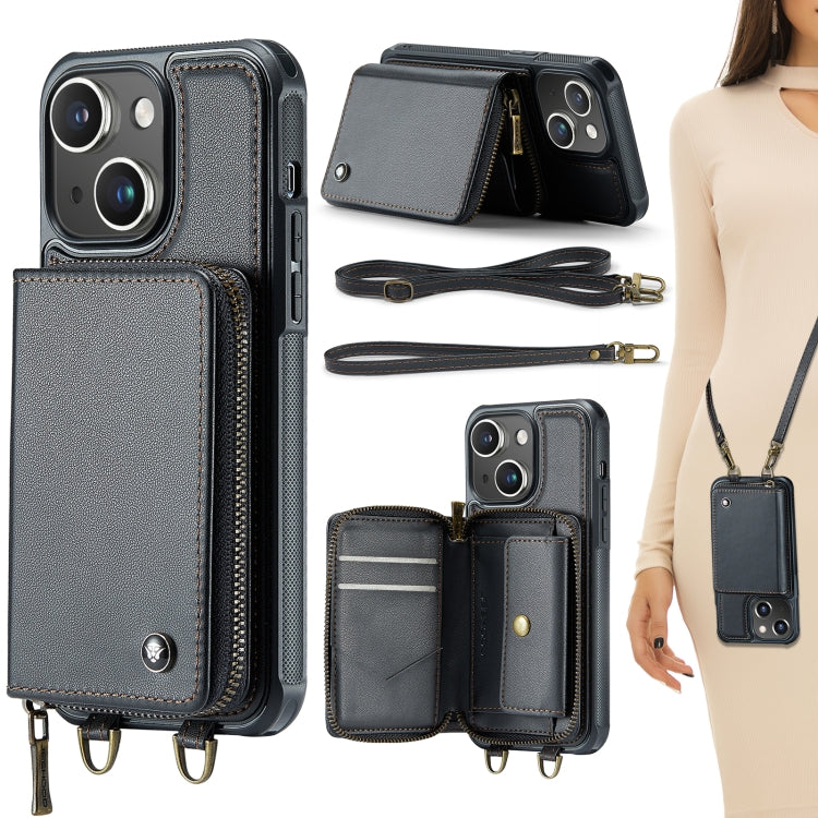JEEHOOD C22 Series Zipper Wallet Leather Phone Case with Dual Lanyard, For iPhone 15 Pro Max, For iPhone 15 Pro, For iPhone 15 Plus, For iPhone 15 JEEHOOD C22 Series Zipper Wallet Leather Phone Case with Dual Lanyard, For iPhone 15 Pro Max, For iPhone 15 Pro, For iPhone 15 Plus, For iPhone 15