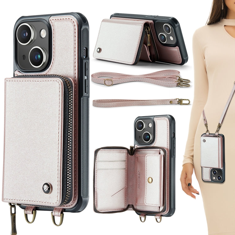 JEEHOOD C22 Series Zipper Wallet Leather Phone Case with Dual Lanyard, For iPhone 15 Pro Max, For iPhone 15 Pro, For iPhone 15 Plus, For iPhone 15 JEEHOOD C22 Series Zipper Wallet Leather Phone Case with Dual Lanyard, For iPhone 15 Pro Max, For iPhone 15 Pro, For iPhone 15 Plus, For iPhone 15