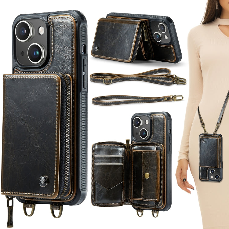 JEEHOOD C22 Series Zipper Wallet Leather Phone Case with Dual Lanyard, For iPhone 15 Pro Max, For iPhone 15 Pro, For iPhone 15 Plus, For iPhone 15 JEEHOOD C22 Series Zipper Wallet Leather Phone Case with Dual Lanyard, For iPhone 15 Pro Max, For iPhone 15 Pro, For iPhone 15 Plus, For iPhone 15
