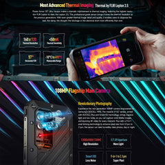 Ulefone Power Armor 18T Ultra Version 5G Thermal Imaging Rugged Phone, Side Fingerprint, 6.58 inch Android 13 MediaTek Dimensity 7050 Octa Core up to 2.6GHz, Network: 5G, NFC, OTG