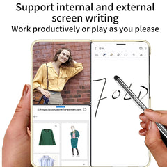 GKK Ultra-thin Full Coverage Phone Flip Case with Pen, For OPPO Find N3 / OnePlus Open