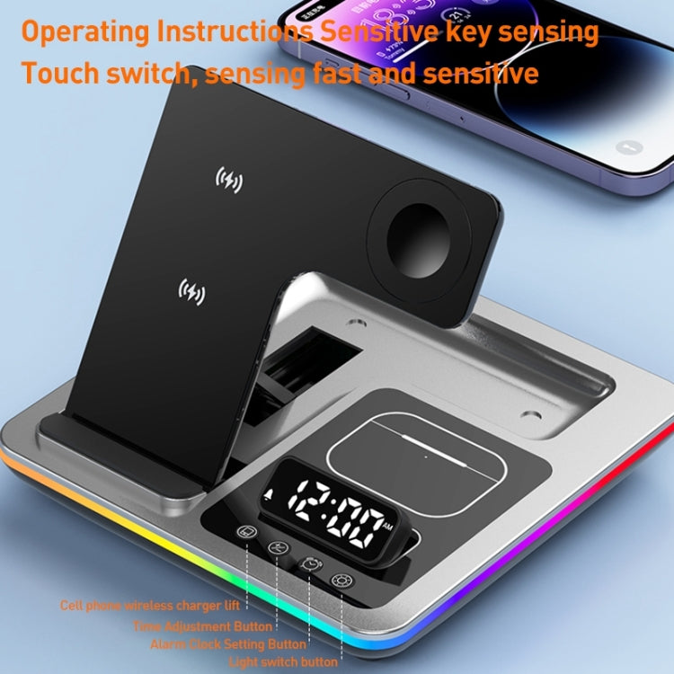 A93 15W 5 in 1 Multifunctional Foldable Wireless Charger Desktop Phone Stand A93 15W 5 in 1 Multifunctional Foldable Wireless Charger Desktop Phone Stand