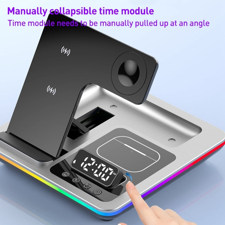 A93 15W 5 in 1 Multifunctional Foldable Wireless Charger Desktop Phone Stand A93 15W 5 in 1 Multifunctional Foldable Wireless Charger Desktop Phone Stand