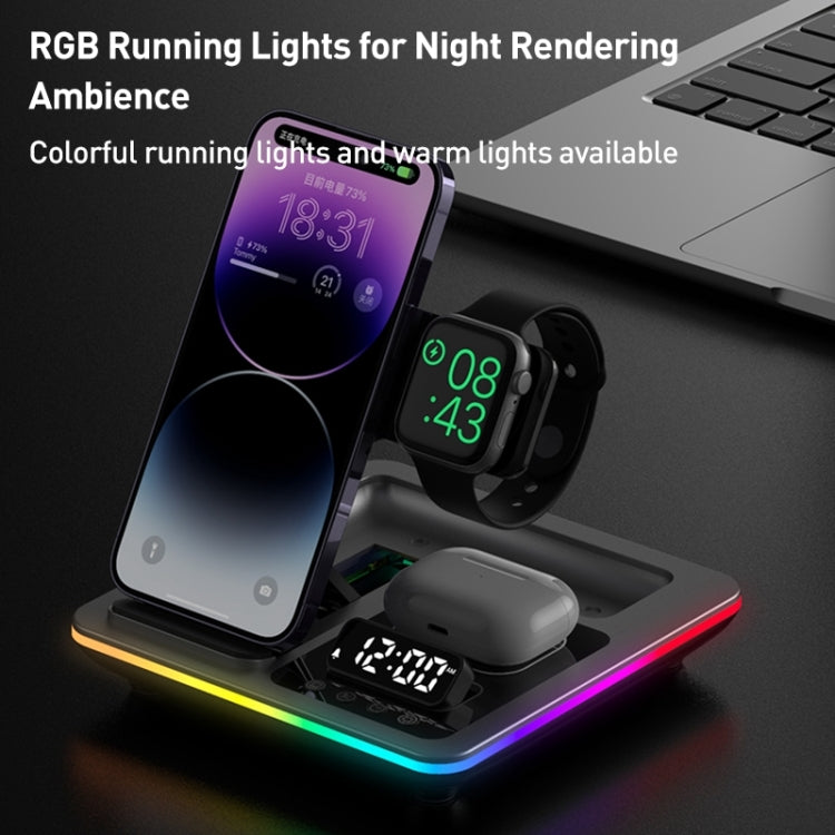 A93 15W 5 in 1 Multifunctional Foldable Wireless Charger Desktop Phone Stand A93 15W 5 in 1 Multifunctional Foldable Wireless Charger Desktop Phone Stand