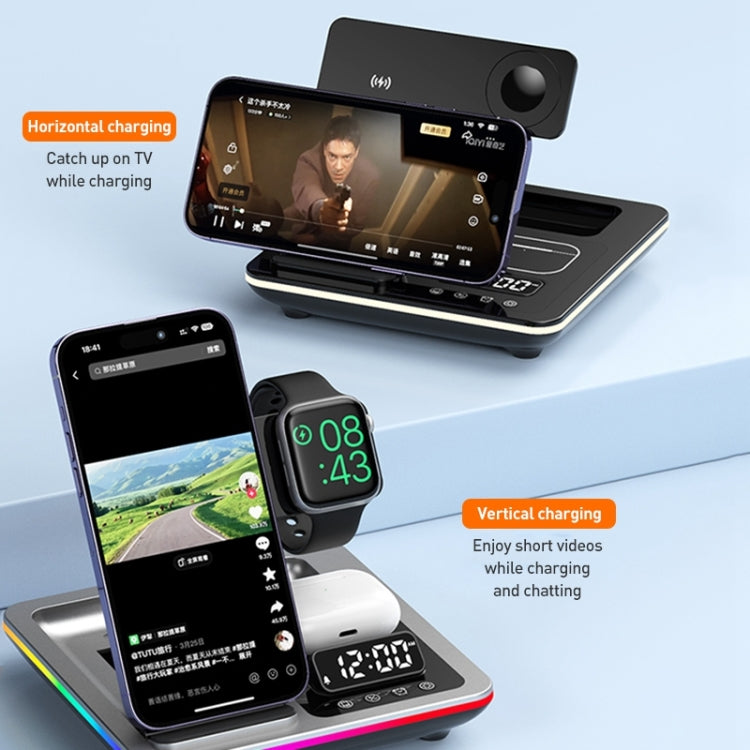 A93 15W 5 in 1 Multifunctional Foldable Wireless Charger Desktop Phone Stand A93 15W 5 in 1 Multifunctional Foldable Wireless Charger Desktop Phone Stand