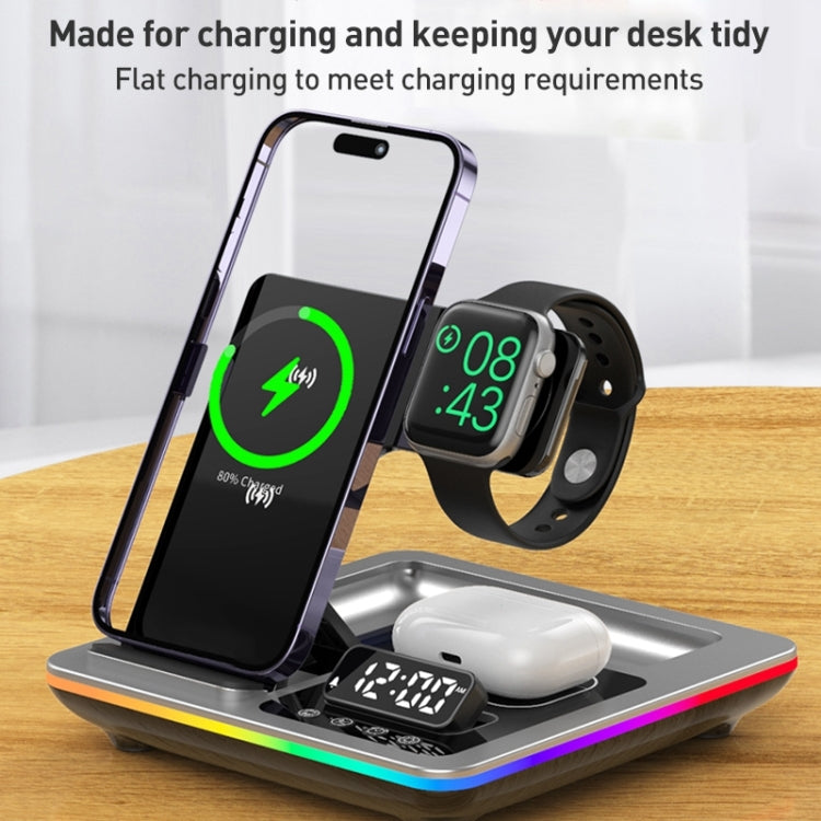 A93 15W 5 in 1 Multifunctional Foldable Wireless Charger Desktop Phone Stand A93 15W 5 in 1 Multifunctional Foldable Wireless Charger Desktop Phone Stand