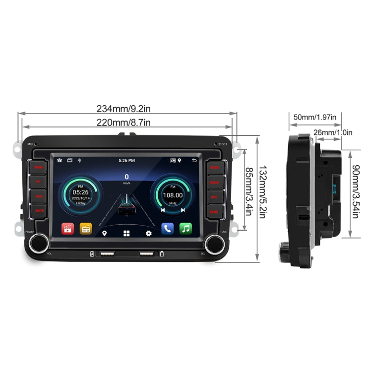 S9070 For Volkswagen 7 inch Portable Car MP5 Player Support CarPlay / Android Auto S9070 For Volkswagen 7 inch Portable Car MP5 Player Support CarPlay / Android Auto