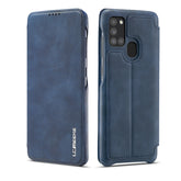 LC.IMEEKE Hon Ancient Series Horizontal Flip Leather Case with Holder & Card Slot, For Samsung Galaxy A21s