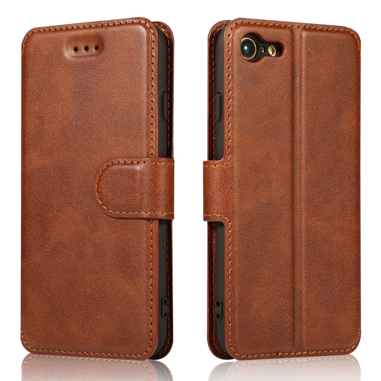 Horizontales Klappetui aus Leder mit magnetischer Schnalle und Kalbslederstruktur, mit Halterung, Kartenfächern, Geldbörse und Bilderrahmen, für iPhone 6/6s, für iPhone 7/8, für iPhone 7 Plus/8 Plus, für iPhone X/XS, für iPhone XR Horizontales Klappetui aus Leder mit magnetischer Schnalle und Kalbslederstruktur, mit Halterung, Kartenfächern, Geldbörse und Bilderrahmen, für iPhone 6/6s, für iPhone 7/8, für iPhone 7 Plus/8 Plus, für iPhone X/XS, für iPhone XR