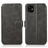 Calf Texture Magnetic Buckle Horizontal Flip Leather Case with Holder & Card Slots & Wallet & Photo Frame, For iPhone 12 / 12 Pro