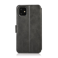 Calf Texture Magnetic Buckle Horizontal Flip Leather Case with Holder & Card Slots & Wallet & Photo Frame, For iPhone 12 / 12 Pro