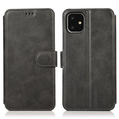 Calf Texture Magnetic Buckle Horizontal Flip Leather Case with Holder & Card Slots & Wallet & Photo Frame, For iPhone 12 / 12 Pro