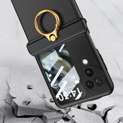 GKK Integrated Magnetic Hinged Flip Case with Ring Holder, For OPPO Find N3 Flip