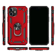 Funda protectora de TPU + PC a prueba de golpes con soporte giratorio de 360 grados, para iPhone 12 Pro Max, para iPhone 12/12 Pro, para iPhone 12 mini, para LG Harmony 4, para Xiaomi Redmi 9