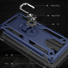 Shockproof TPU + PC Protective Case with 360 Degree Rotating Holder, For Xiaomi Redmi Note 9 Pro