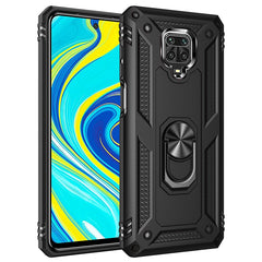 Shockproof TPU + PC Protective Case with 360 Degree Rotating Holder, For Xiaomi Redmi Note 9 Pro