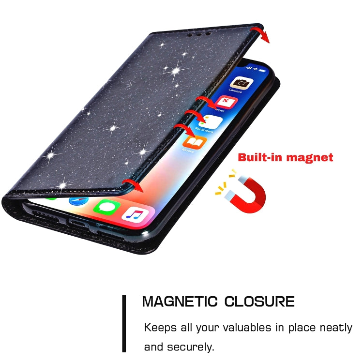 Ultrathin Glitter Magnetic Horizontal Flip Leather Case with Holder & Card Slots, For iPhone 11 Pro, For iPhone 11 Pro Max, For iPhone X / XS, For iPhone XS Max Ultrathin Glitter Magnetic Horizontal Flip Leather Case with Holder & Card Slots, For iPhone 11 Pro, For iPhone 11 Pro Max, For iPhone X / XS, For iPhone XS Max
