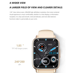 DM05 1.83 inch BT5.2 Smart Sport Watch, Support Sleep / Heart Rate / Blood Oxygen / Temperature / Heart Sugar/ Blood Pressure Health Monitor