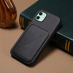 D04 Calf Texture Dual Card Slot Holder Phone Case
