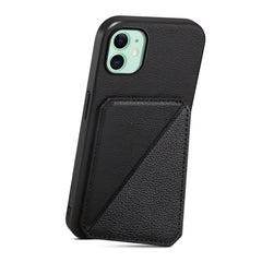 D04 Calf Texture Dual Card Slot Holder Phone Case