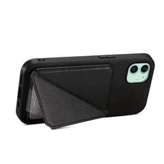 D04 Calf Texture Dual Card Slot Holder Phone Case