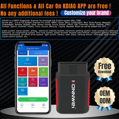 KONNWEI K DIAG Car OBDII Full System Diagnostic Scanner, K DIAG