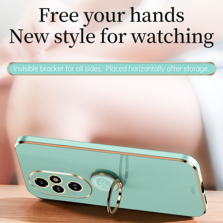 XINLI Straight 6D Plating Gold Edge TPU Shockproof Case with Ring Holder, For Honor 200 Pro, For Honor Play 50, For Honor 200 Lite Global XINLI Straight 6D Plating Gold Edge TPU Shockproof Case with Ring Holder, For Honor 200 Pro, For Honor Play 50, For Honor 200 Lite Global