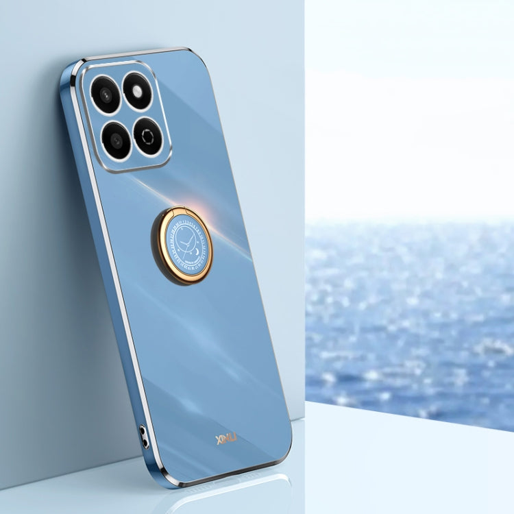 XINLI Straight 6D Plating Gold Edge TPU Shockproof Case with Ring Holder, For Honor Play 60 Plus, For Honor X6b, For Honor 200 XINLI Straight 6D Plating Gold Edge TPU Shockproof Case with Ring Holder, For Honor Play 60 Plus, For Honor X6b, For Honor 200