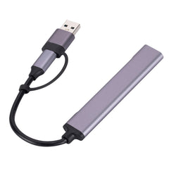 809-C 6 in 1 USB+Type-C to USB Multifunctional Docking Station HUB Adapter, 809-C