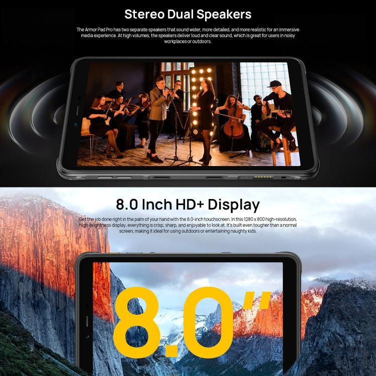Tablet PC resistente Ulefone Armor Pad Pro, 8 pulgadas, Android 13, MediaTek MT8788 Octa Core, red 4G, enchufe de la UE, Armor Pad Pro Tablet PC resistente Ulefone Armor Pad Pro, 8 pulgadas, Android 13, MediaTek MT8788 Octa Core, red 4G, enchufe de la UE, Armor Pad Pro