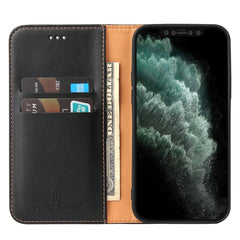 Fierre Shann PU-Echtledertextur Horizontal Flip Lederhülle mit Halter & Kartenfächern & Geldbörse, für iPhone 12 Pro Max, für iPhone 12 mini, für iPhone 12 / 12 Pro, für Samsung Galaxy Note20, für Samsung Galaxy Note20 Ultra