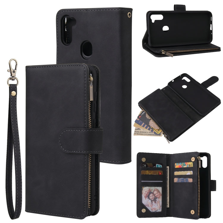Multifunctional Retro Frosted Horizontal Flip Leather Case with Card Slot & Holder & Zipper Wallet & Photo Frame & Lanyard, For iPhone 12 Pro Max, For iPhone 12 / 12 Pro, For iPhone 12 mini, For Samsung Galaxy A11 Multifunctional Retro Frosted Horizontal Flip Leather Case with Card Slot & Holder & Zipper Wallet & Photo Frame & Lanyard, For iPhone 12 Pro Max, For iPhone 12 / 12 Pro, For iPhone 12 mini, For Samsung Galaxy A11